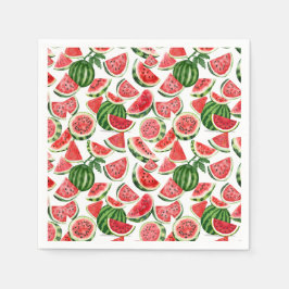 Watercolour Watermelon Napkins – Summer Party Serviette