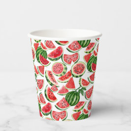 Watercolour Watermelon Paper Cups – Summer Party Pappbecher