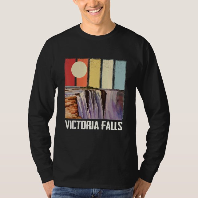 Waterfall Africa Victoria Falls Souvenir Zimbabwe  T-Shirt (Vorderseite)