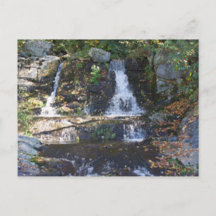 Waterfall Bobby McLean Memorial Park, Newland, NC Postkarte