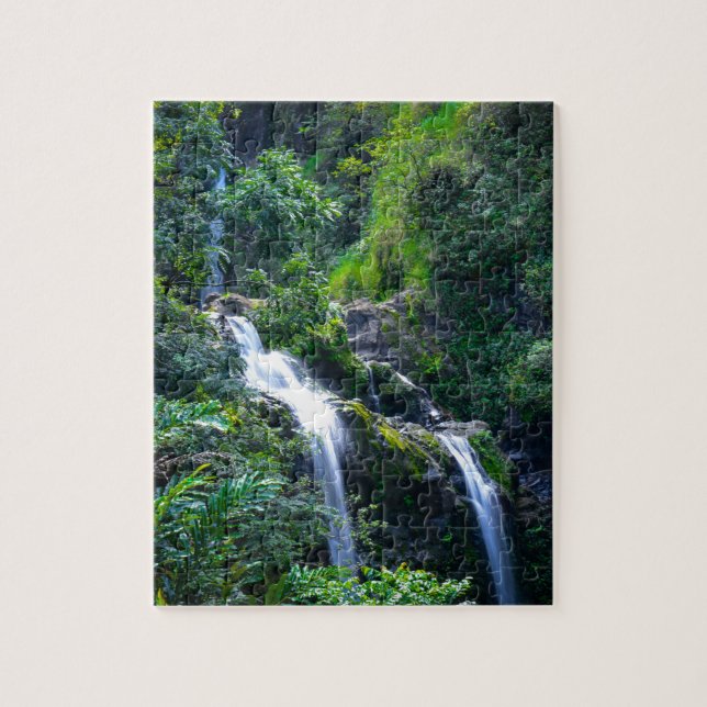 Waterfall in Maui Hawaii Puzzle (Vertikal)