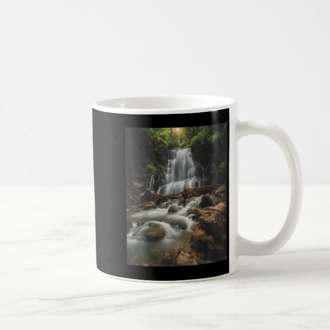 Waterfall Style Life_ Pastel Falls And Nature Call Kaffeetasse (Rechts)