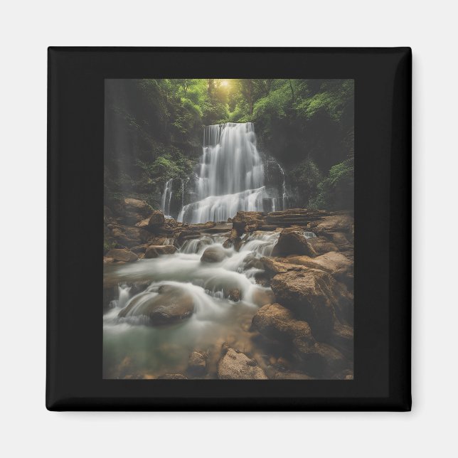 Waterfall Style Life_ Pastel Falls And Nature Call Magnet (Vorne)