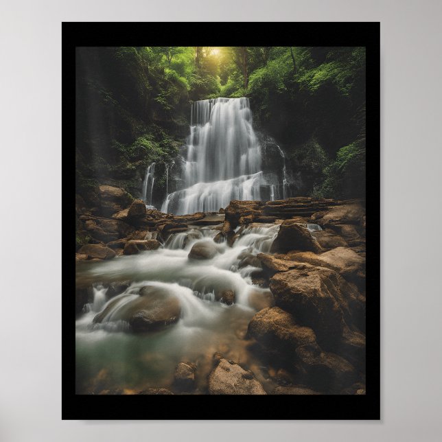 Waterfall Style Life_ Pastel Falls And Nature Call Poster (Vorne)