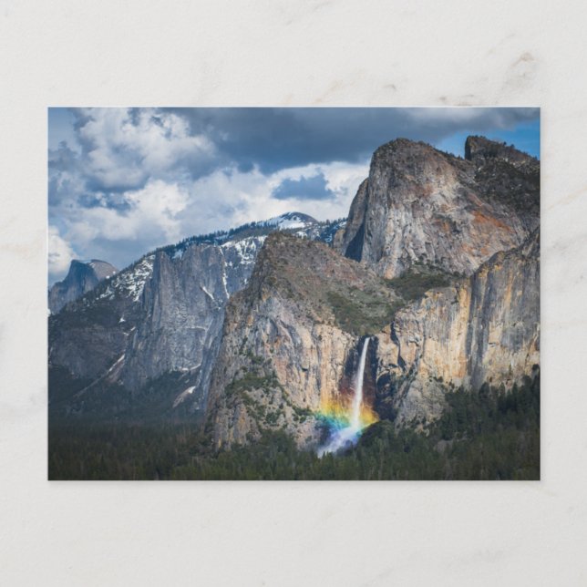 Waterfalls | Bridal Veil Falls Yosemite California Postkarte (Vorderseite)