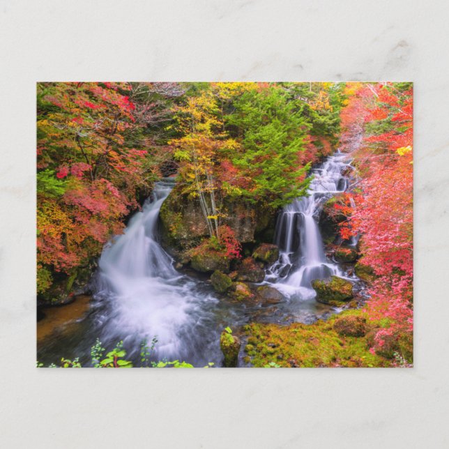 Waterfalls | Faucet Waterfalls Nikko Japan Fall Postkarte (Vorderseite)