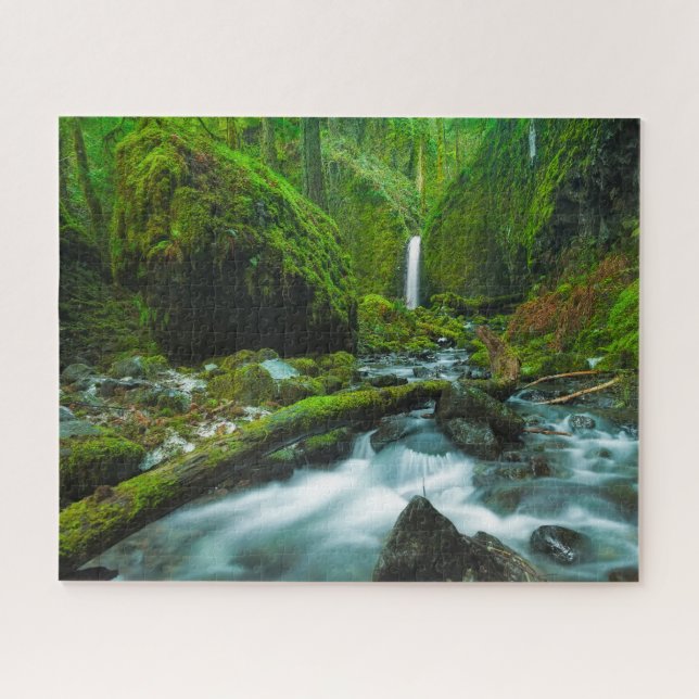 Waterfalls | Grotto Falls, Oregon Puzzle (Horizontal)