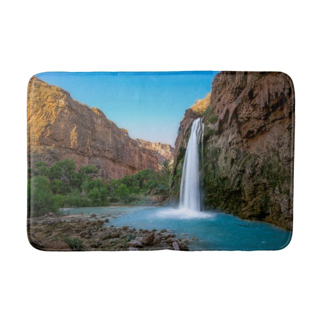 Waterfalls | Havasu Falls at Sunset Badematte (Vorderseite)