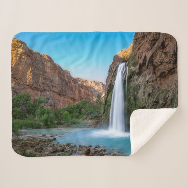 Waterfalls | Havasu Falls at Sunset Sherpadecke (Vorderseite (Horizontal))