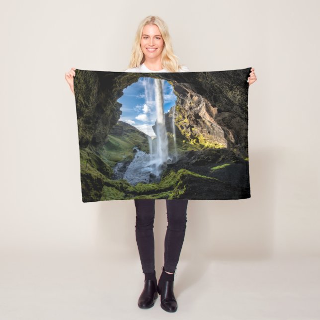 Waterfalls | Icelandic Waterfall Fleecedecke (Beispiel)