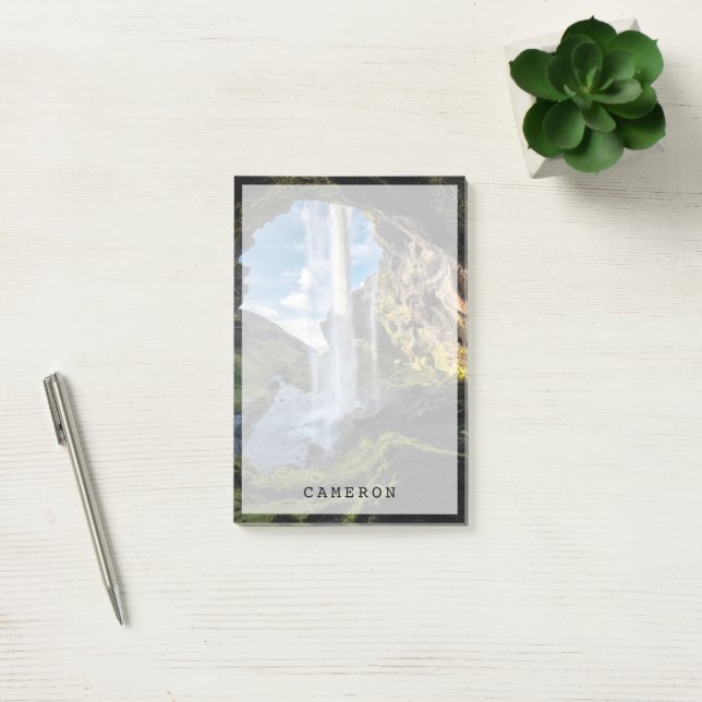 Waterfalls | Icelandic Waterfall Post-it Klebezettel (Büro)