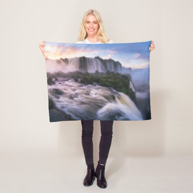 Waterfalls | Iguazu Waterfall, Brazil Fleecedecke (Beispiel)