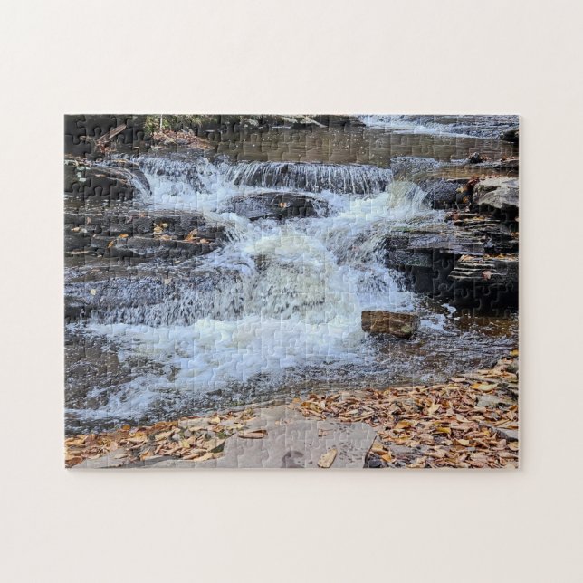 Waterfalls in the Fall Puzzle (Horizontal)