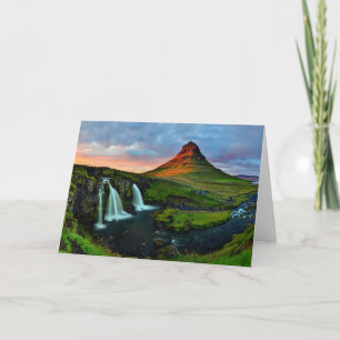 Waterfalls   Kirkjufell, Iceland Karte
