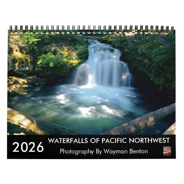 WATERFALLS OF PACIFIC NORTHWEST Calendar Kalender (Titelbild)
