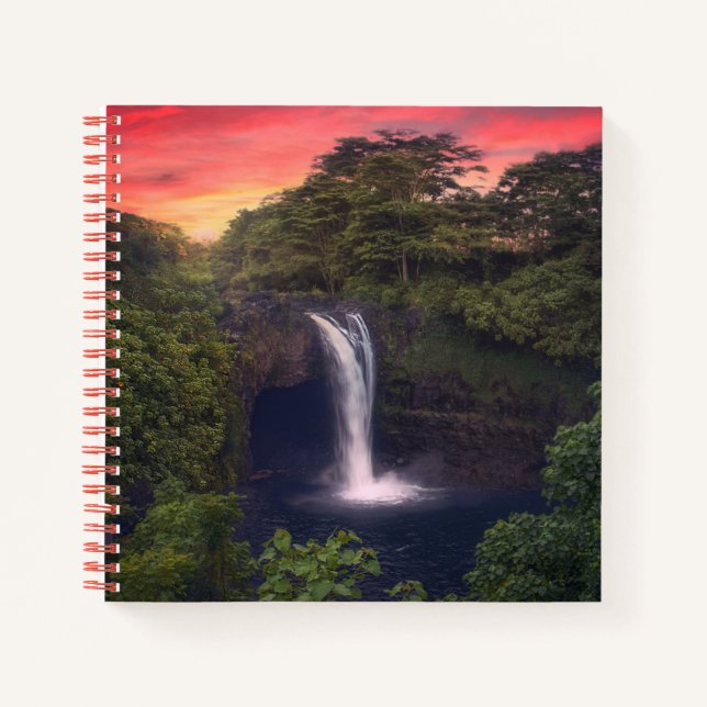 Waterfalls | Rainbow Falls, Hilo, Hawaii Notizbuch (Vorderseite)