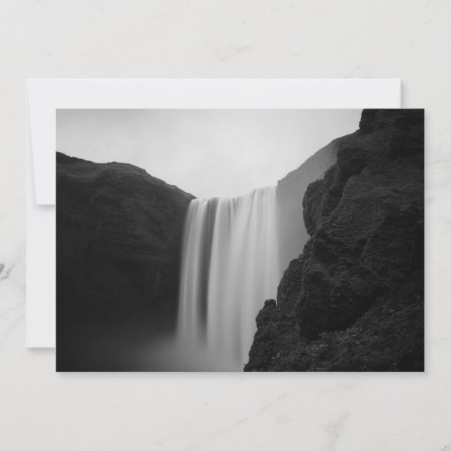 Waterfalls | Skogafoss Waterfall, Iceland Dankeskarte (Vorderseite)