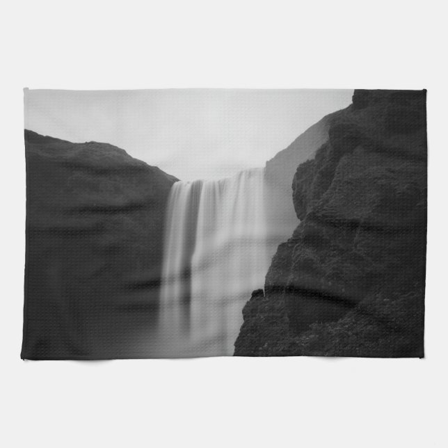 Waterfalls | Skogafoss Waterfall, Iceland Geschirrtuch (Horizontal)