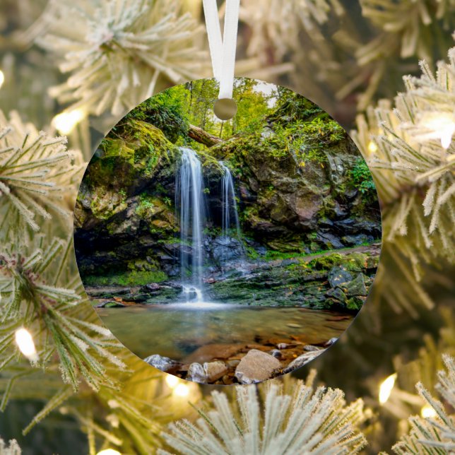 Waterfalls | Smokey Mountain National Park Ornament Aus Metall (InSitu)