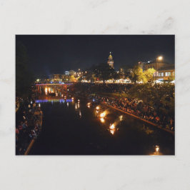 WaterFire Kansas City Postkarte