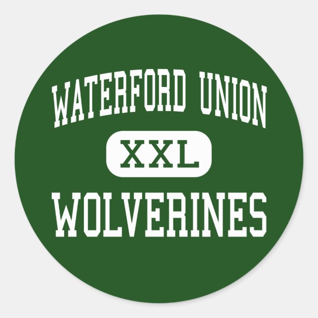 Waterford Gewerkschaft - Wolverines - High - Water Runder Aufkleber (Vorderseite)
