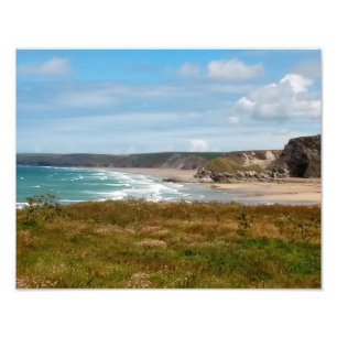 Watergate-Bucht-Strand Newquay Cornwall England Fotodruck