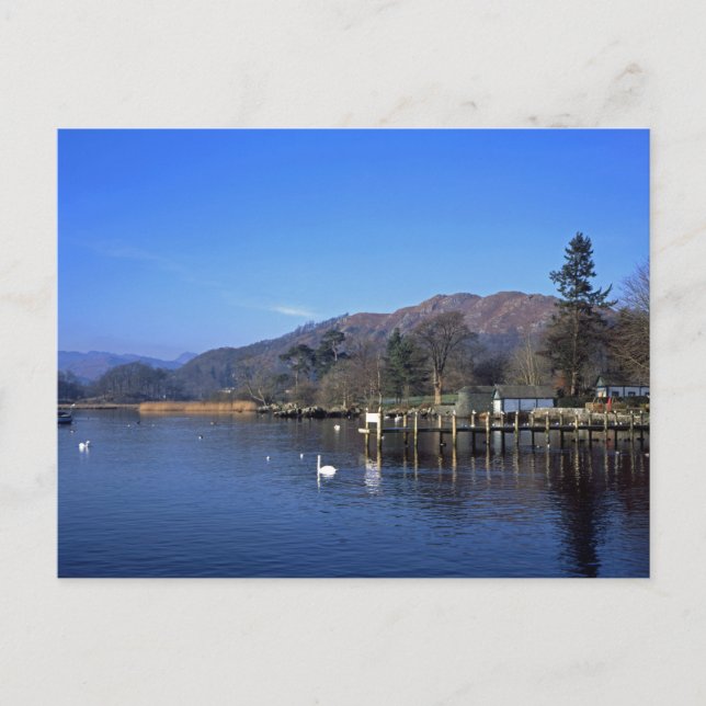 Waterhead Ambleside England Postkarte (Vorderseite)