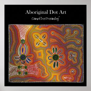 Waterhole, das Punkt-Kunst träumt Poster