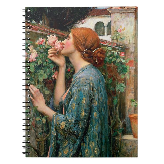 Waterhouse das Soul des Rosen-Notizbuches Notizblock (Vorderseite)