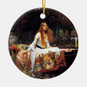 Waterhouse die Dame von Shalott Verzierung Keramikornament