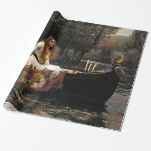 Waterhouse Die Dame von Shalott Vintage Fine Art Geschenkpapier