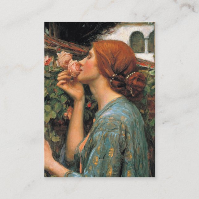 Waterhouse: Geruch der Rosen Visitenkarte (Vorderseite)