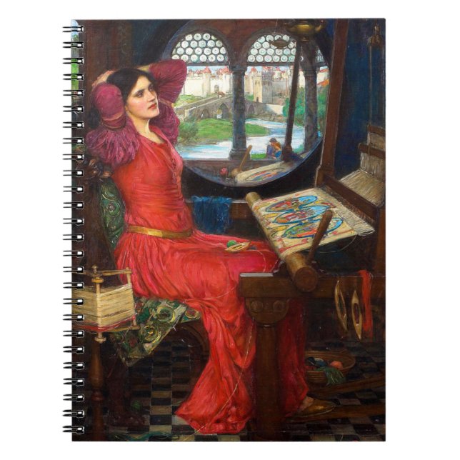 Waterhouse I Am Half-Sick of Shadows Notizblock (Vorderseite)