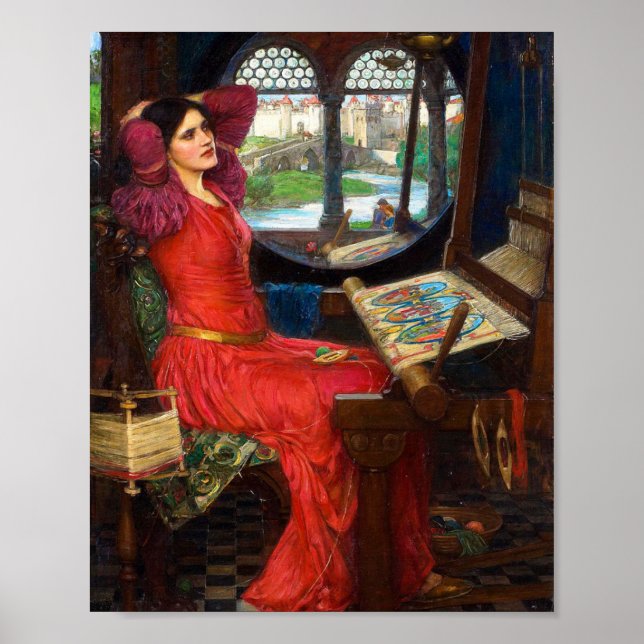 Waterhouse I Am Half-Sick of Shadows Poster (Vorne)