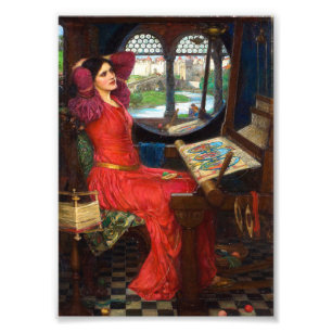 Waterhouse Ich bin halb krank vor Schatten Fotodruck