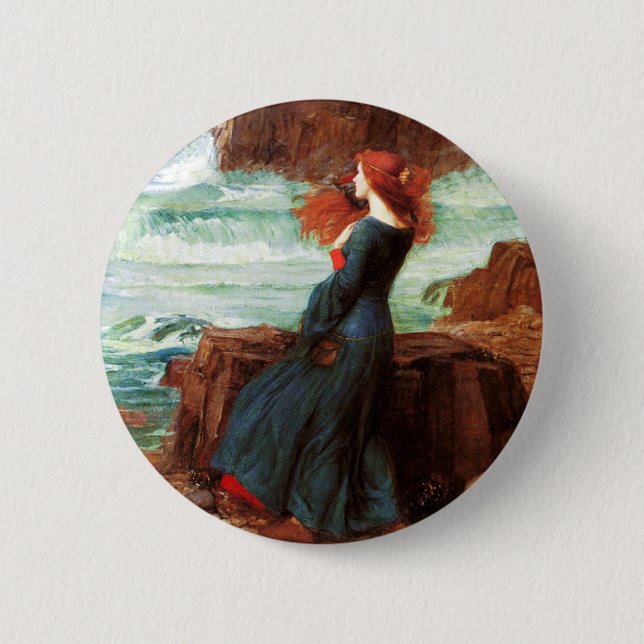 Waterhouse Miranda der Sturm-Knopf Button (Vorderseite)