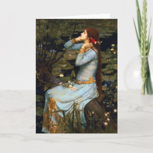 Waterhouse-Ophelia-Gruß-Karte Karte