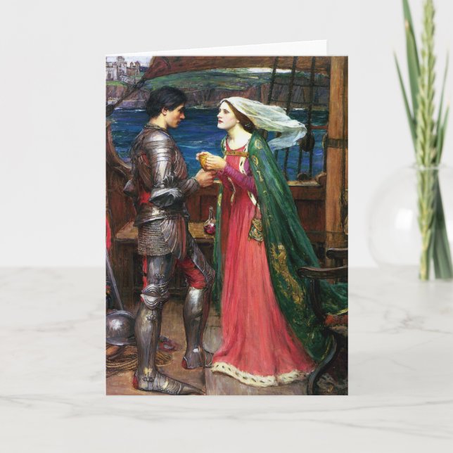 Waterhouse Tristan und Isolde-Gruß-Karte Karte (Vorderseite)