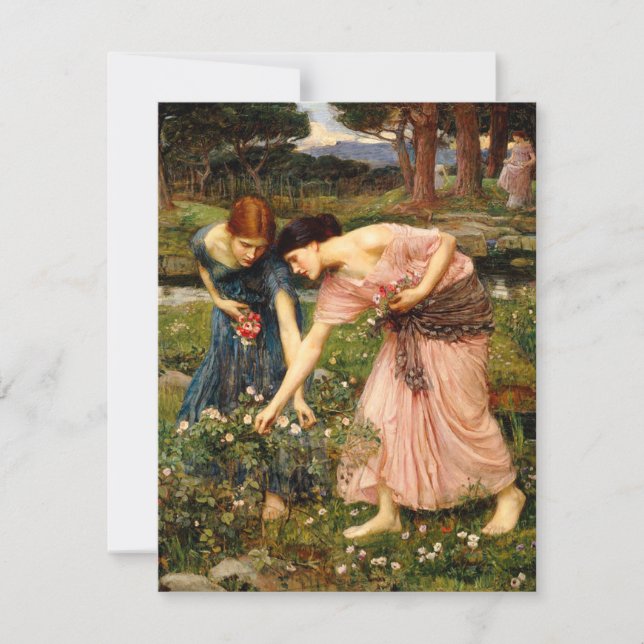 Waterhouse-Versammlungs-YE-Rosenknospe-Einladungen Einladung (Vorderseite)