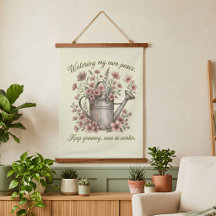 Watering My Own Peace Vintage Floral Botanical