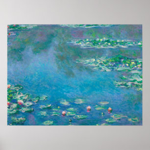 Waterlilies by Claude Monet Fine Art Painting Poster