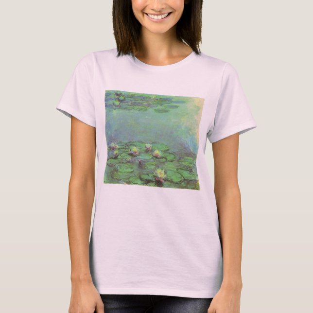 Waterlilies by Claude Monet, Vintage Beeinonism T-Shirt (Vorderseite)