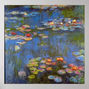 Waterlillies durch Claude Monet Poster