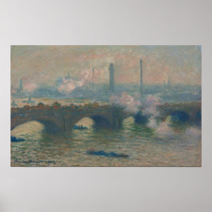 Waterloo Bridge, Gray Day, 1903 (Öl auf Leinwand) Poster