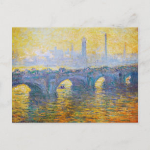 Waterloo Bridge, Gray Weather, 1900 Claude Monet Postkarte