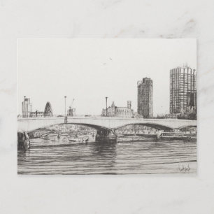 Waterloo Bridge London. 31/10/2006 Postkarte