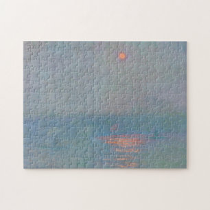 Waterloo Bridge Sonnenlicht-Effekt im Nebel Monet Puzzle