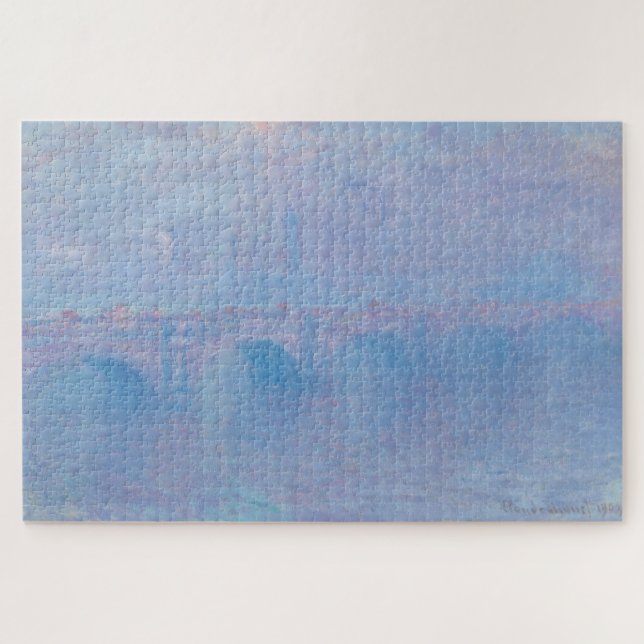 Waterloo Bridge, Wirkung des Nebels 1903 – Claude  Puzzle (Horizontal)
