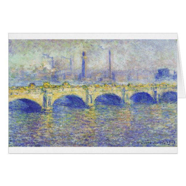 Waterloo-Brücke, Effekt des Sun durch Claude Monet (Vorderseite (Horizontal))