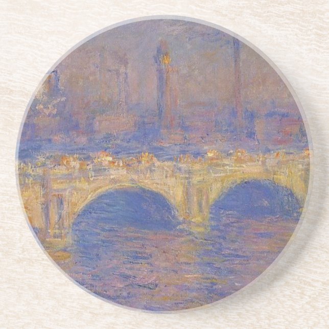 Waterloo-Brücke, Sonnenlicht-Effekt durch Claude Sandstein Untersetzer (Vorne)